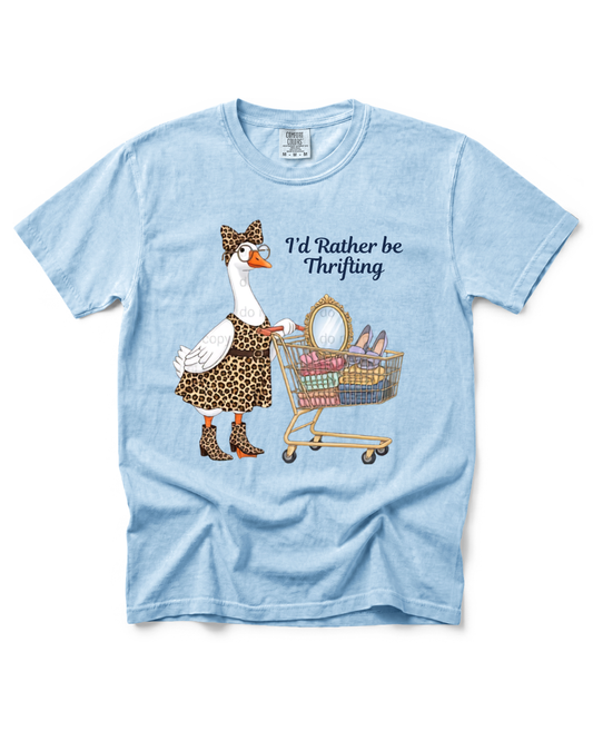 I'd Rather Be Thrifting, Comfort Colors Graphic T-Shirt